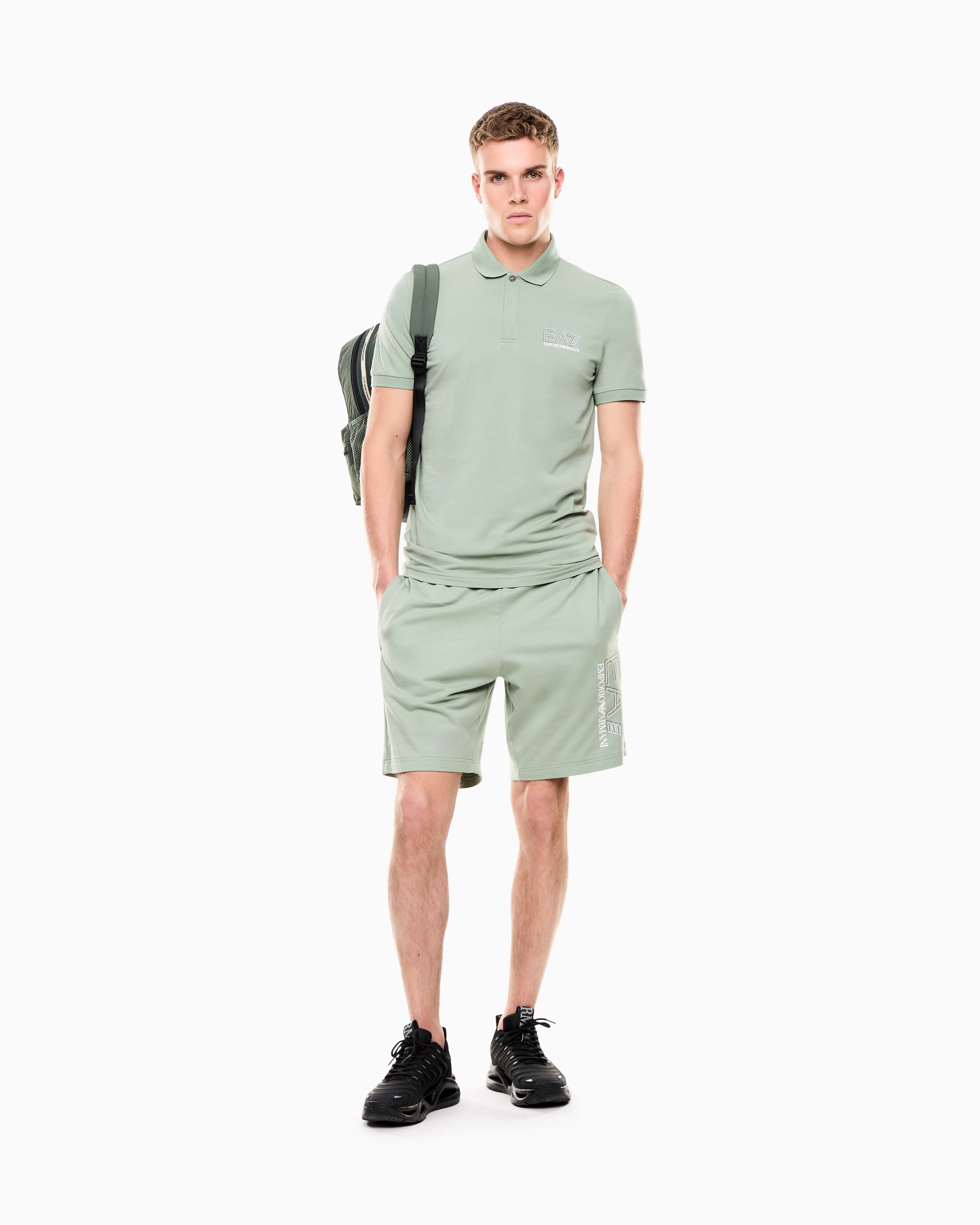 EA7 Visibility cotton jersey T-shirt