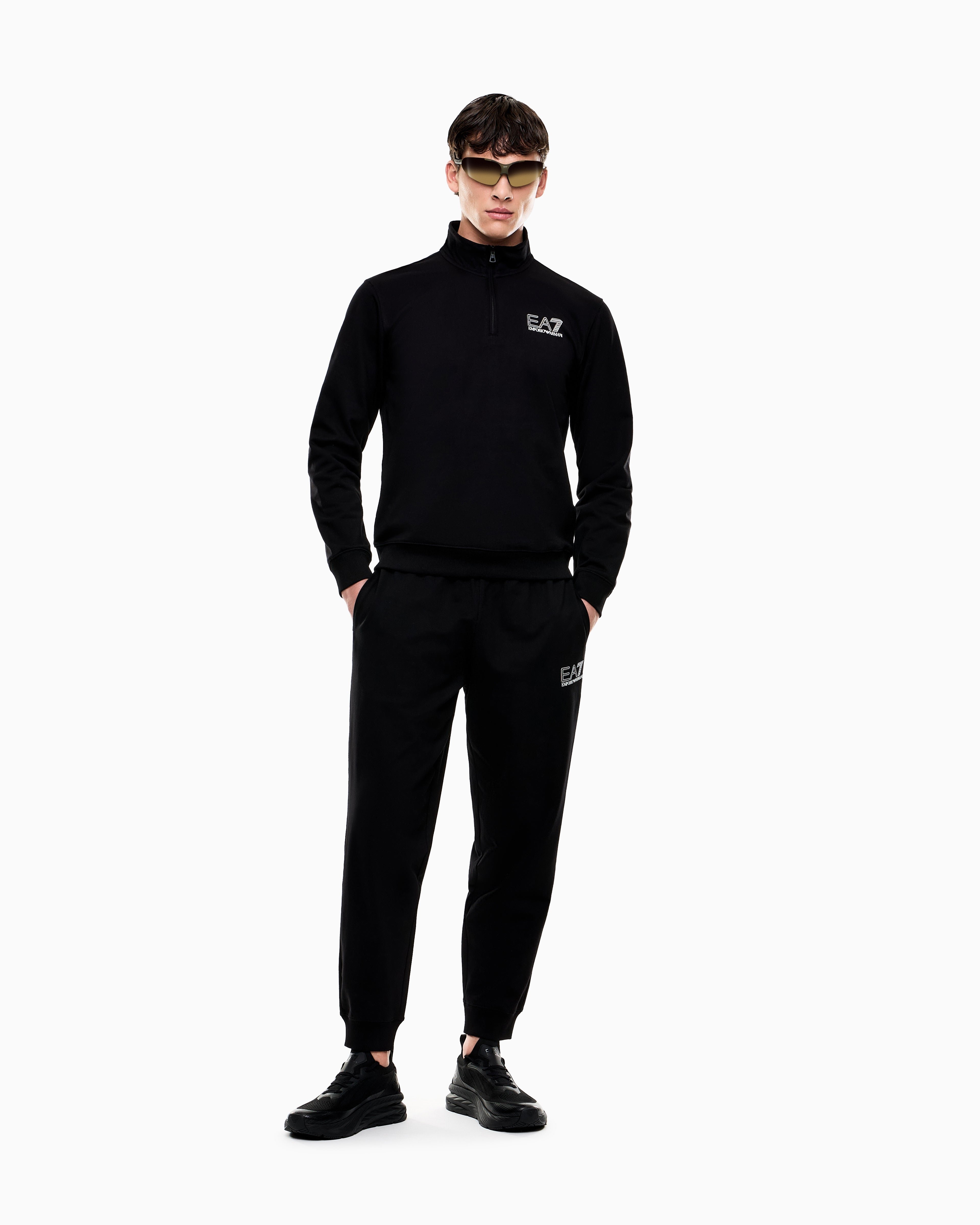 EA7 Visibility pure cotton tracksuit