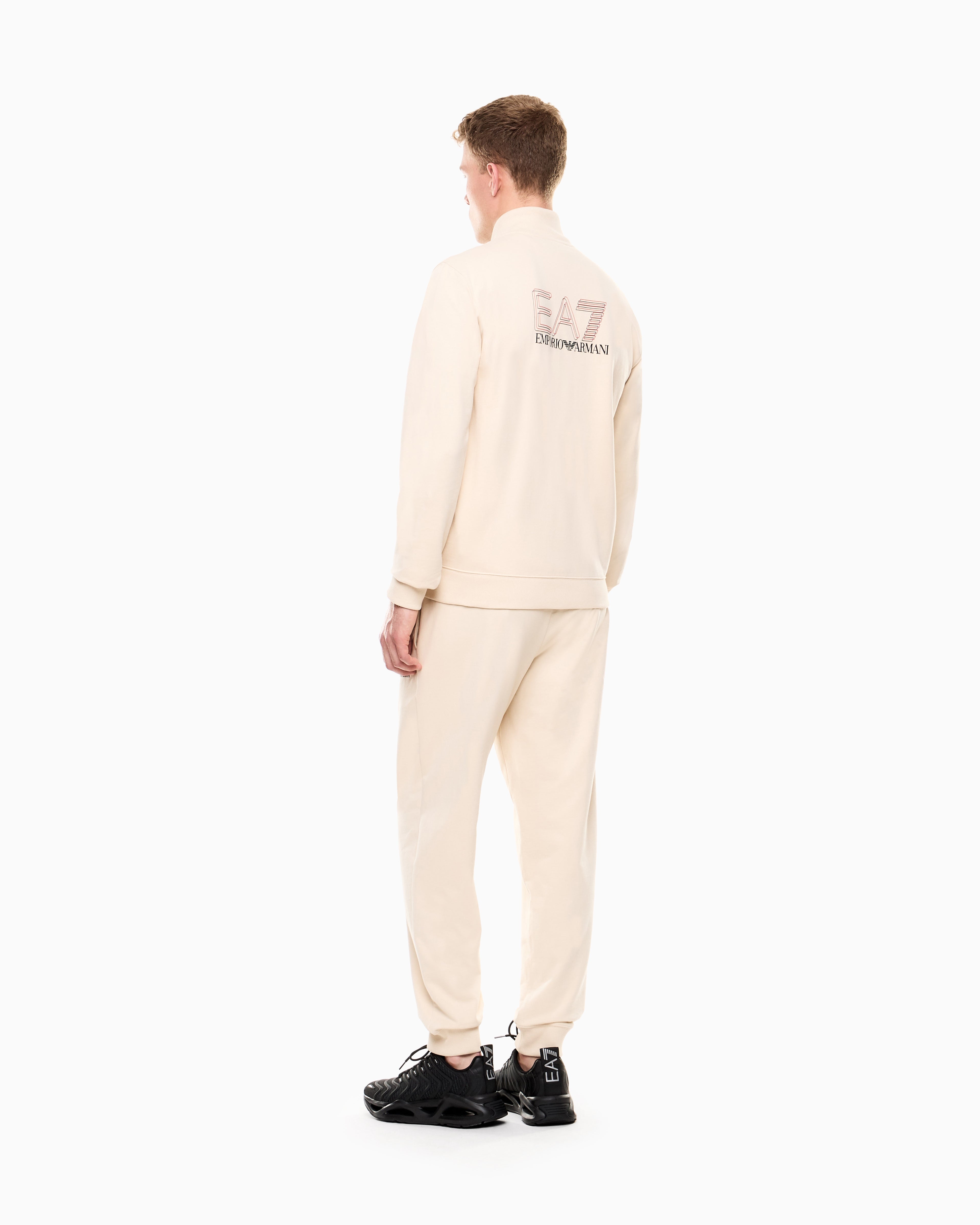 EA7 Jersey tracksuit with logo details