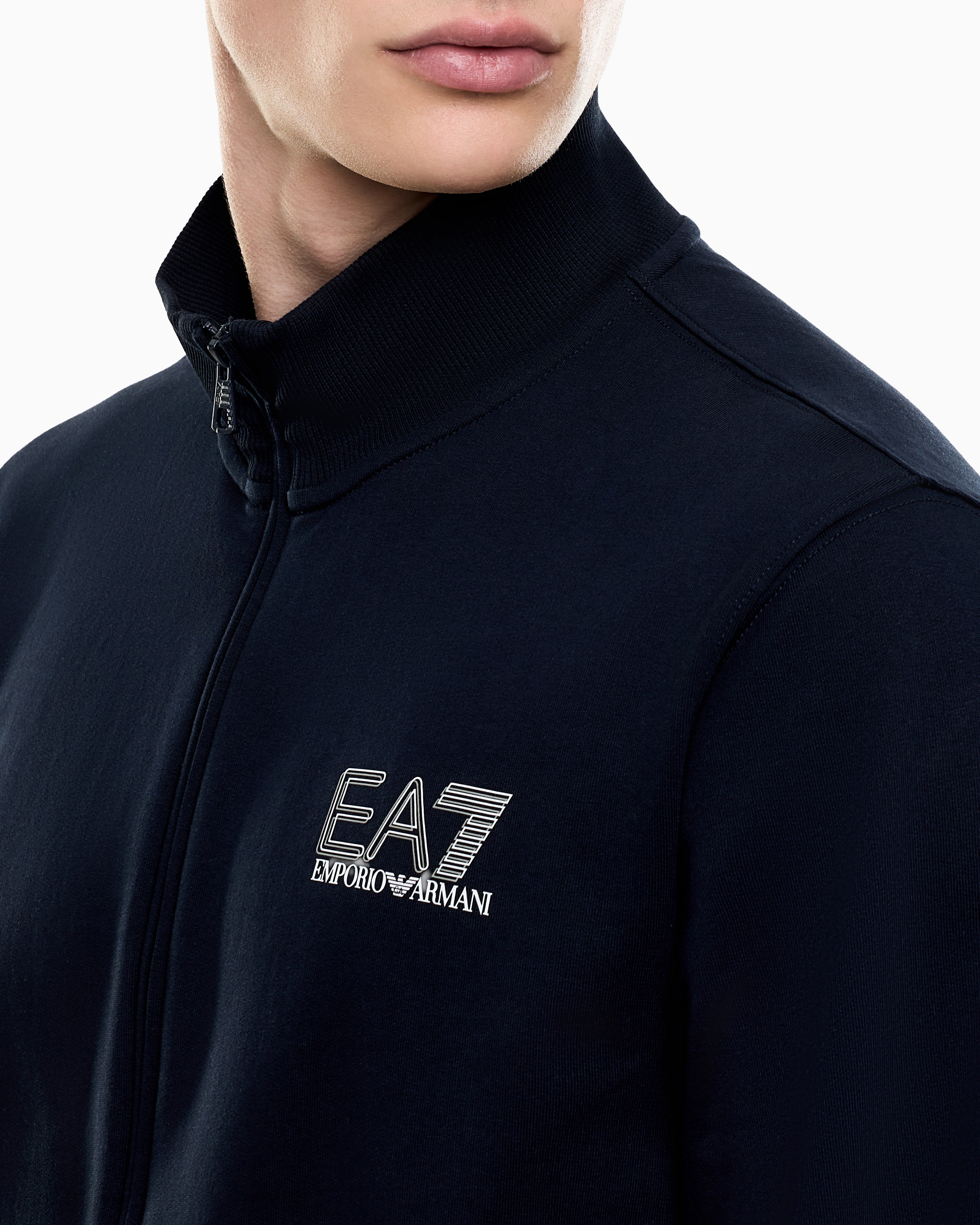 EA7 Jersey tracksuit with logo details
