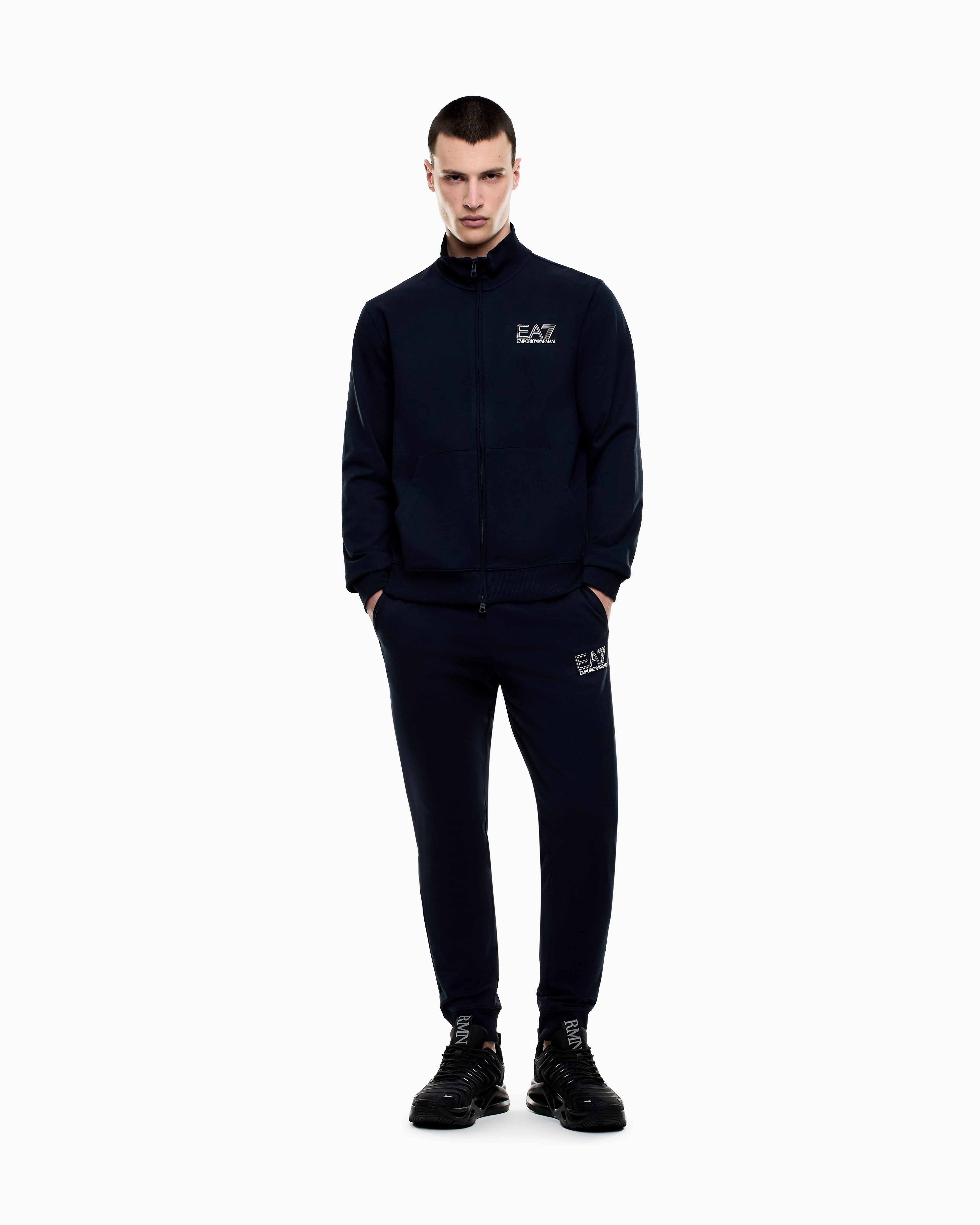 EA7 Jersey tracksuit with logo details