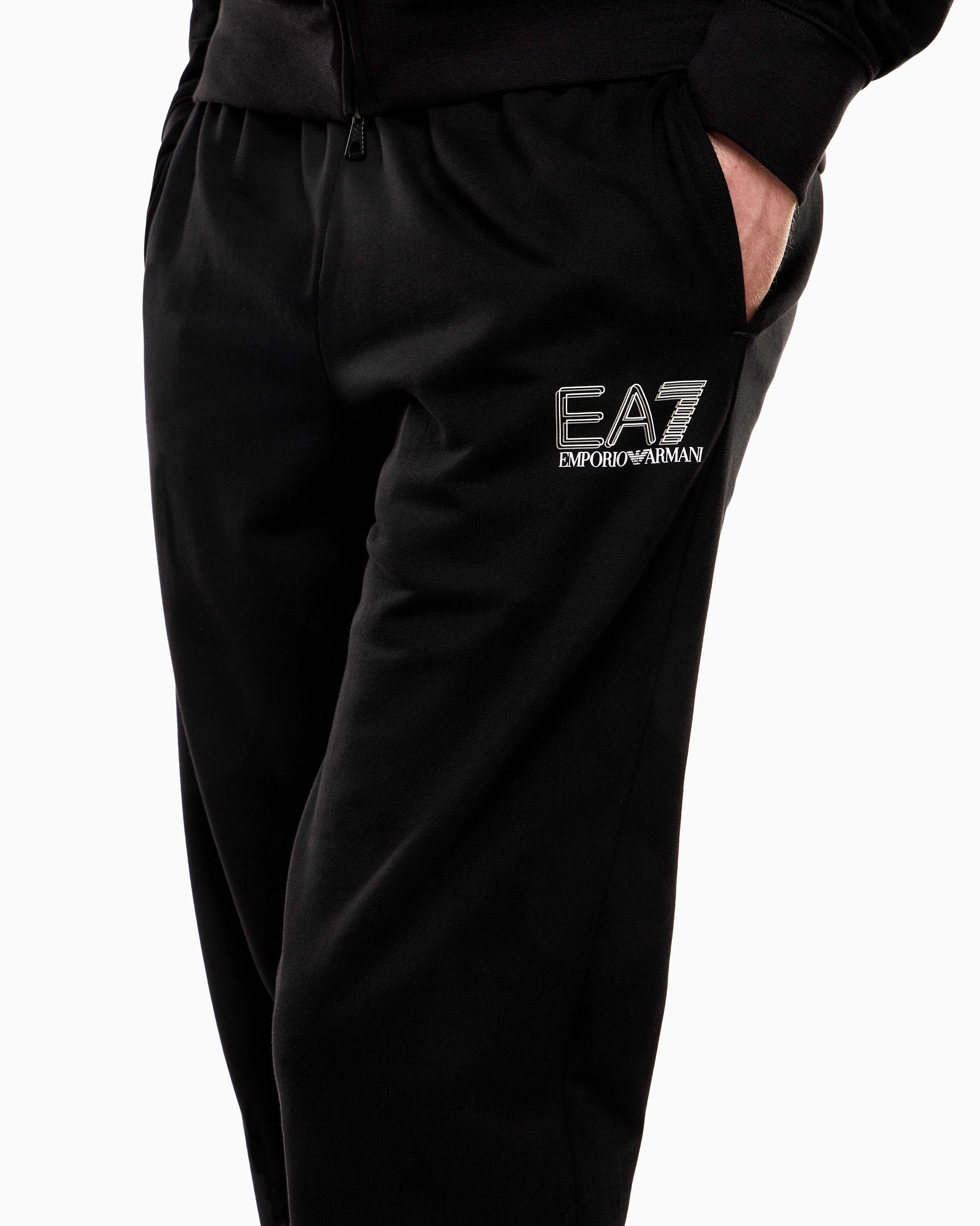 EA7 Jersey tracksuit with logo details