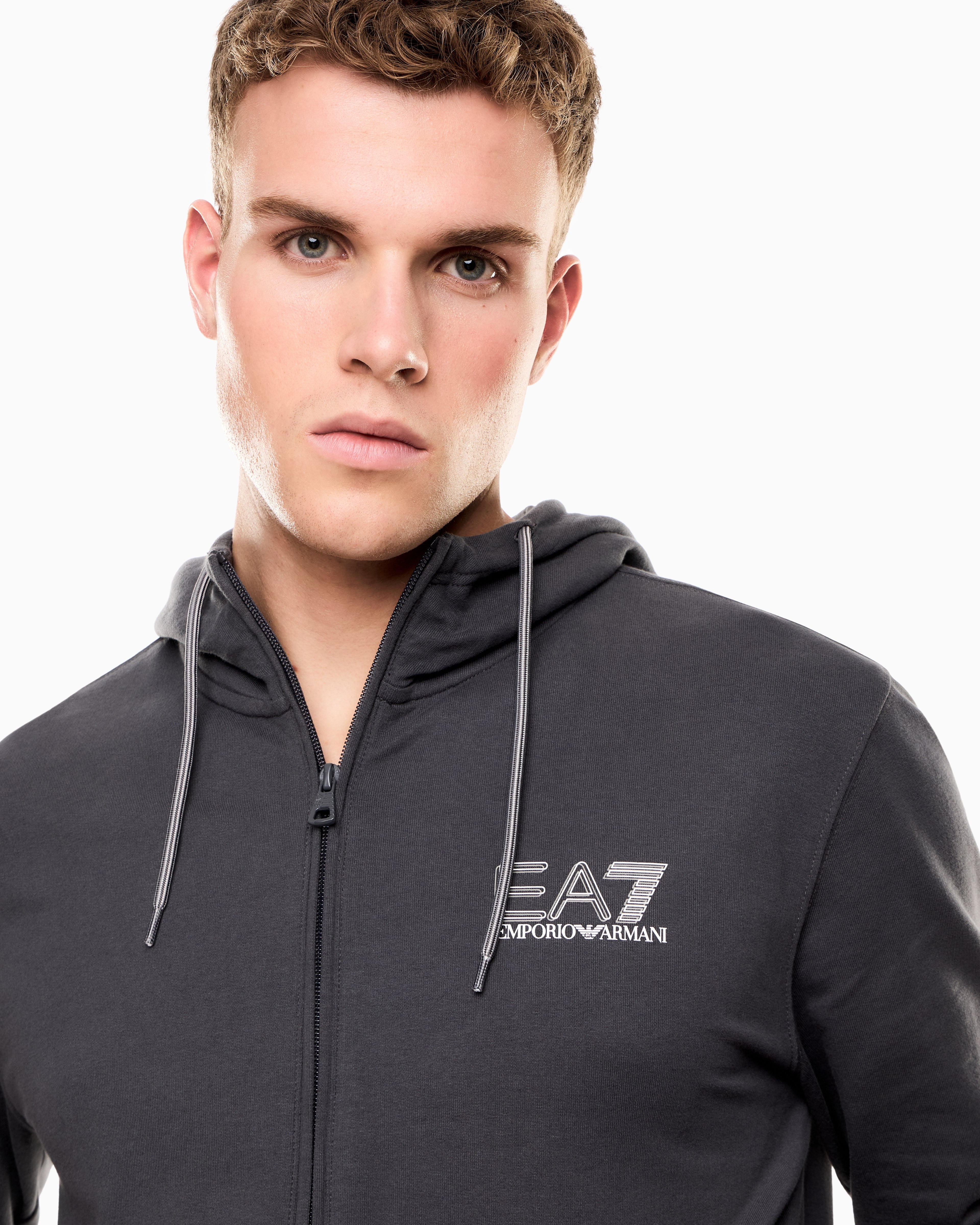 EA7 Jersey Jumpsuit with Graphic Details