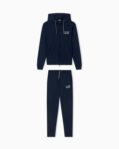 EA7 Pure cotton tracksuit with hood