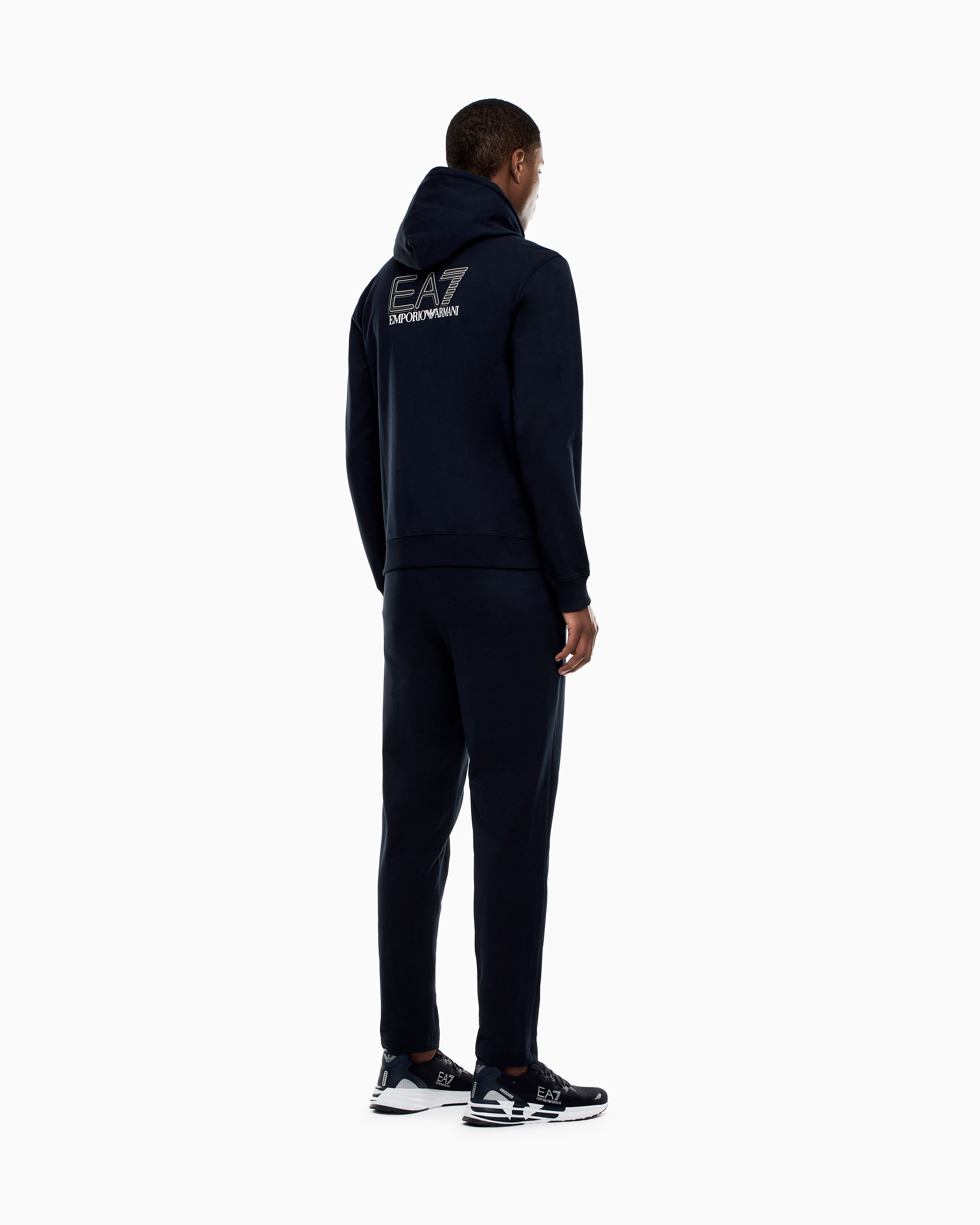EA7 Pure cotton tracksuit with hood
