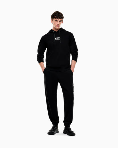 EA7 Visibility cotton hooded sweatshirt