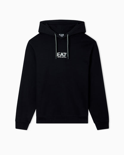 EA7 Visibility cotton hooded sweatshirt