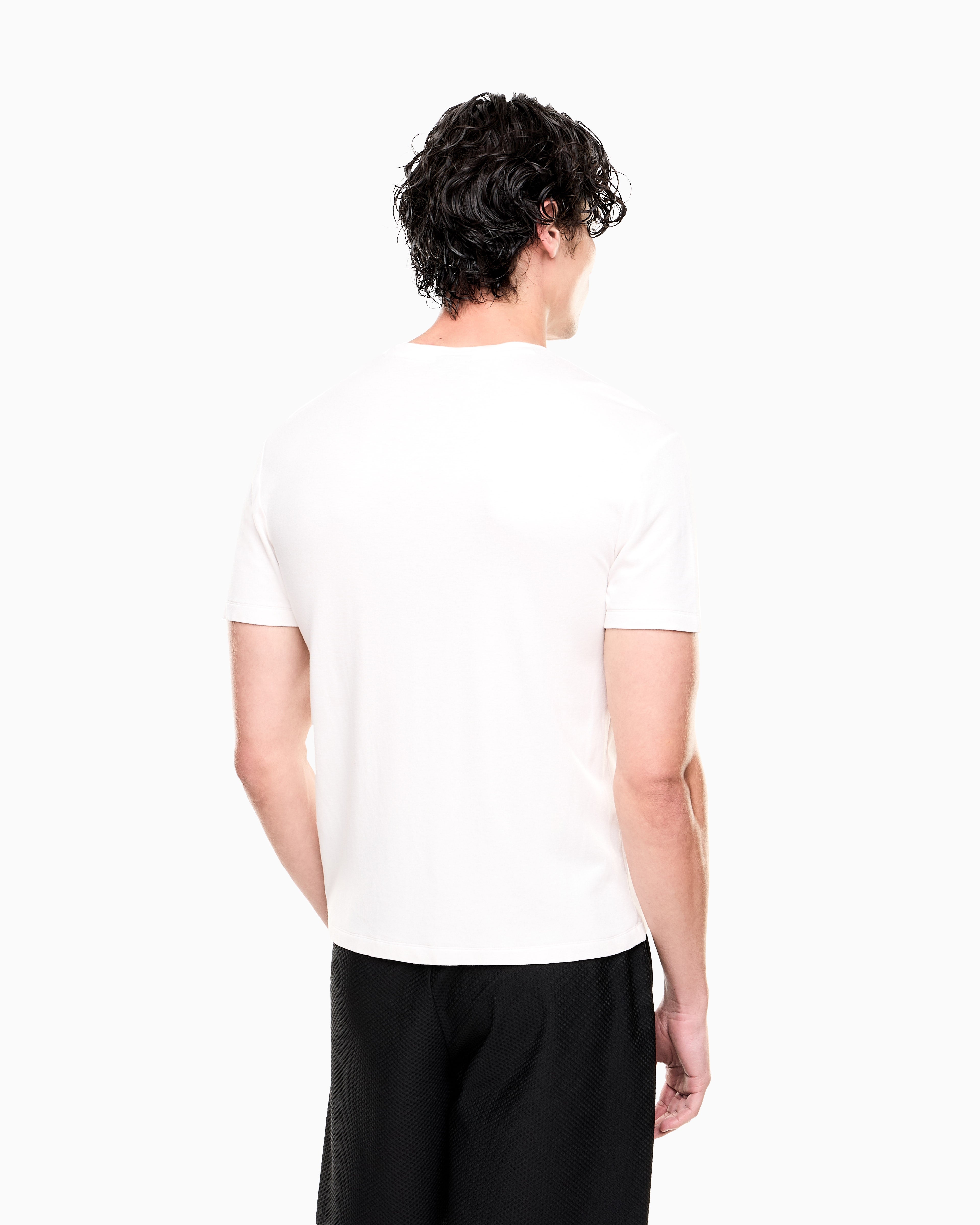 EA7 Premium Label stretch viscose-blend crew-neck T-Shirt