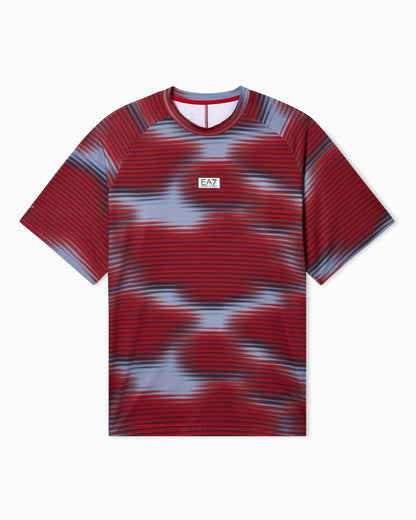 EA7 Dynamic Athlete printed T-shirt in VENTUS7 technical fabric