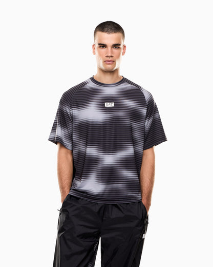 EA7 Dynamic Athlete printed T-shirt in VENTUS7 technical fabric