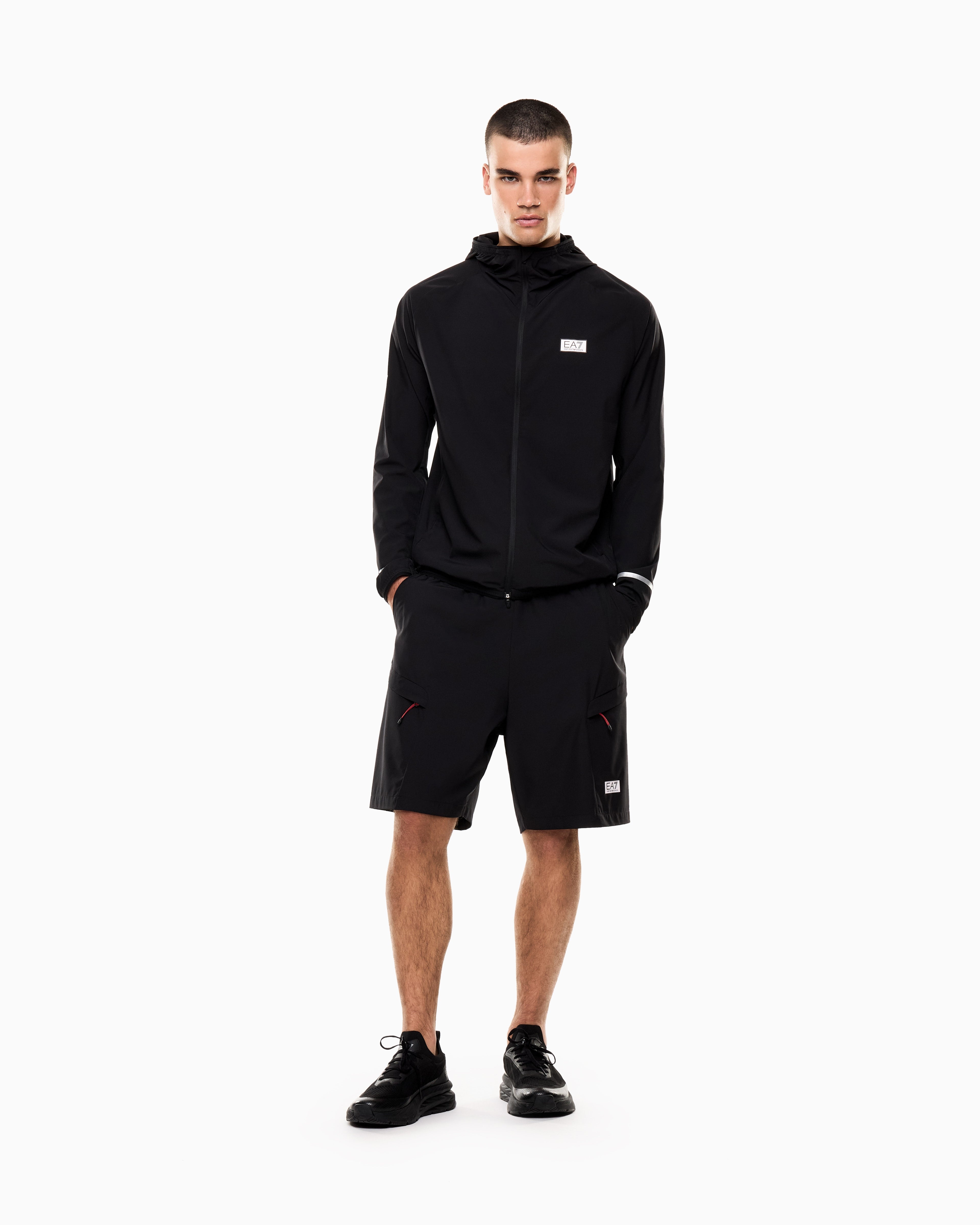EA7 Dynamic Athlete VENTUS7 technical-fabric cargo Bermuda shorts
