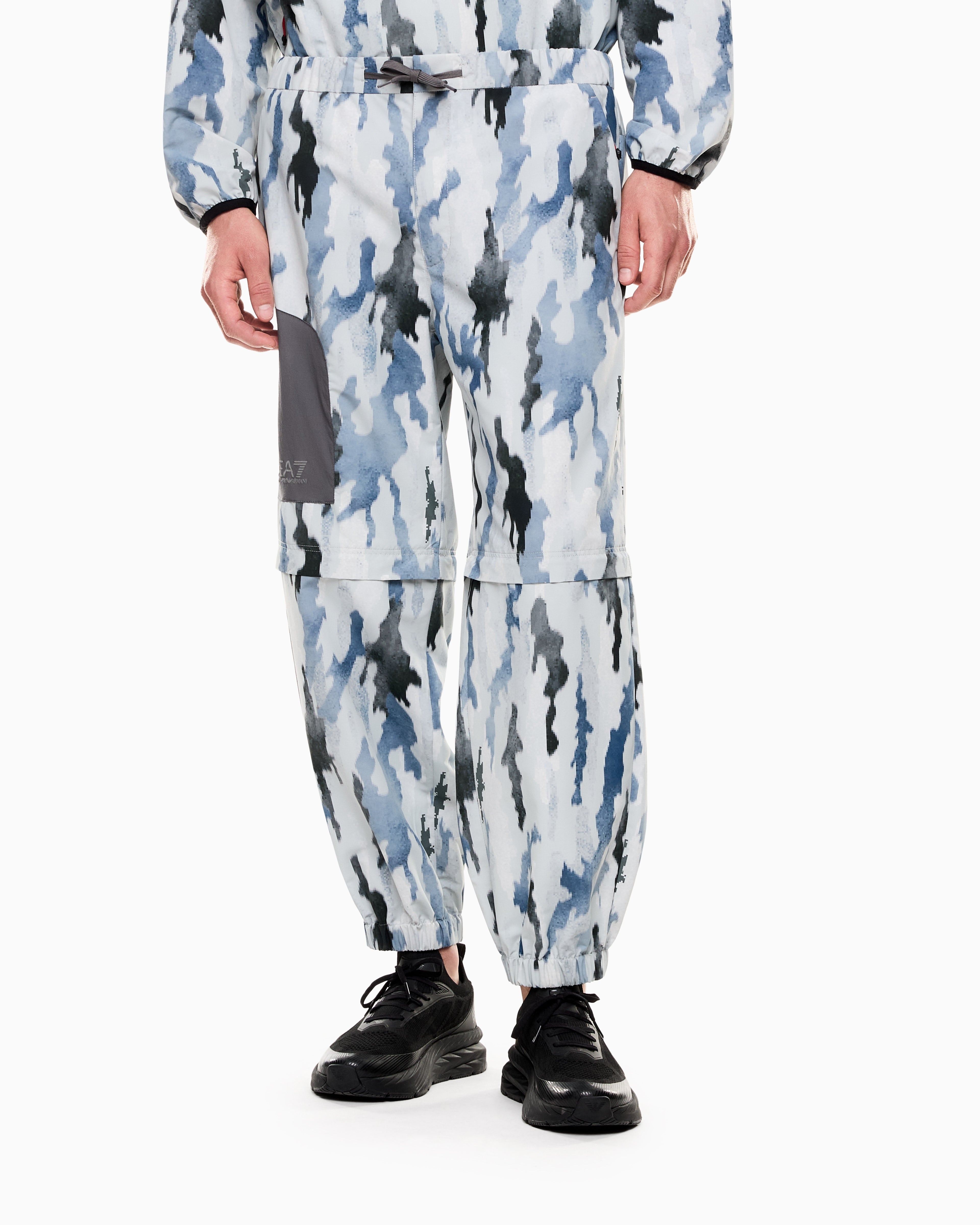 EA7 Dynamic Athlete trousers in Natural VENTUS7 technical fabric