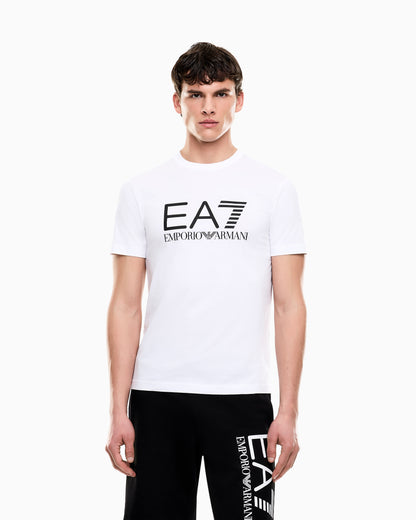 EA7 Slim-fit t-shirt Core Identity in cotton with big logo
