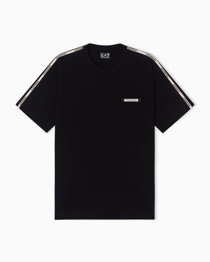 EA7 Logo Series cotton crew-neck T-shirt