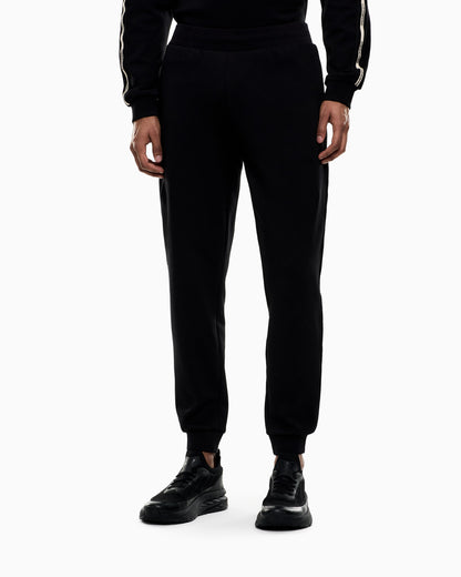 EA7 Logo Series cotton-blend joggers