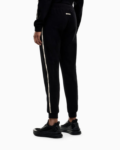 EA7 Logo Series cotton-blend joggers