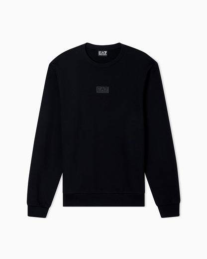 EA7 Logo Series cotton crew-neck sweatshirt