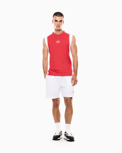EA7 Tennis Pro tank top in VENTUS7 colour-block technical fabric