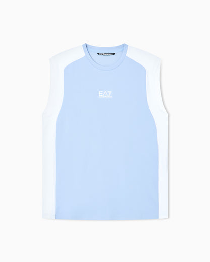 EA7 Tennis Pro tank top in VENTUS7 colour-block technical fabric