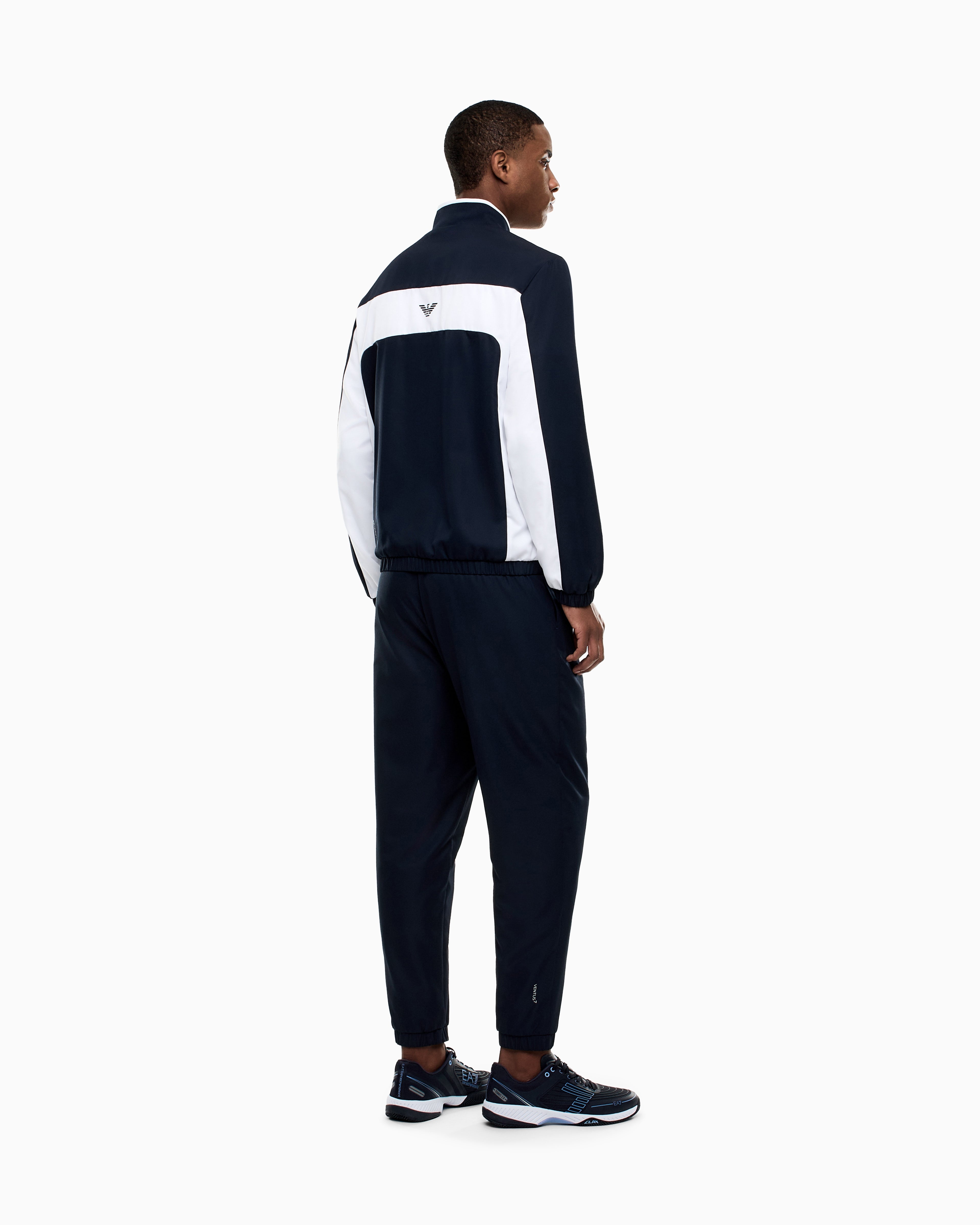 EA7 Pro tennis tracksuit in VENTUS7 colour block technical fabric