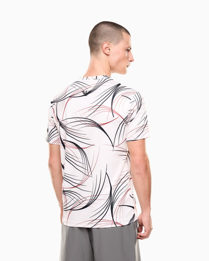 EA7 Tennis Pro print T-shirt in VENTUS7 technical fabric