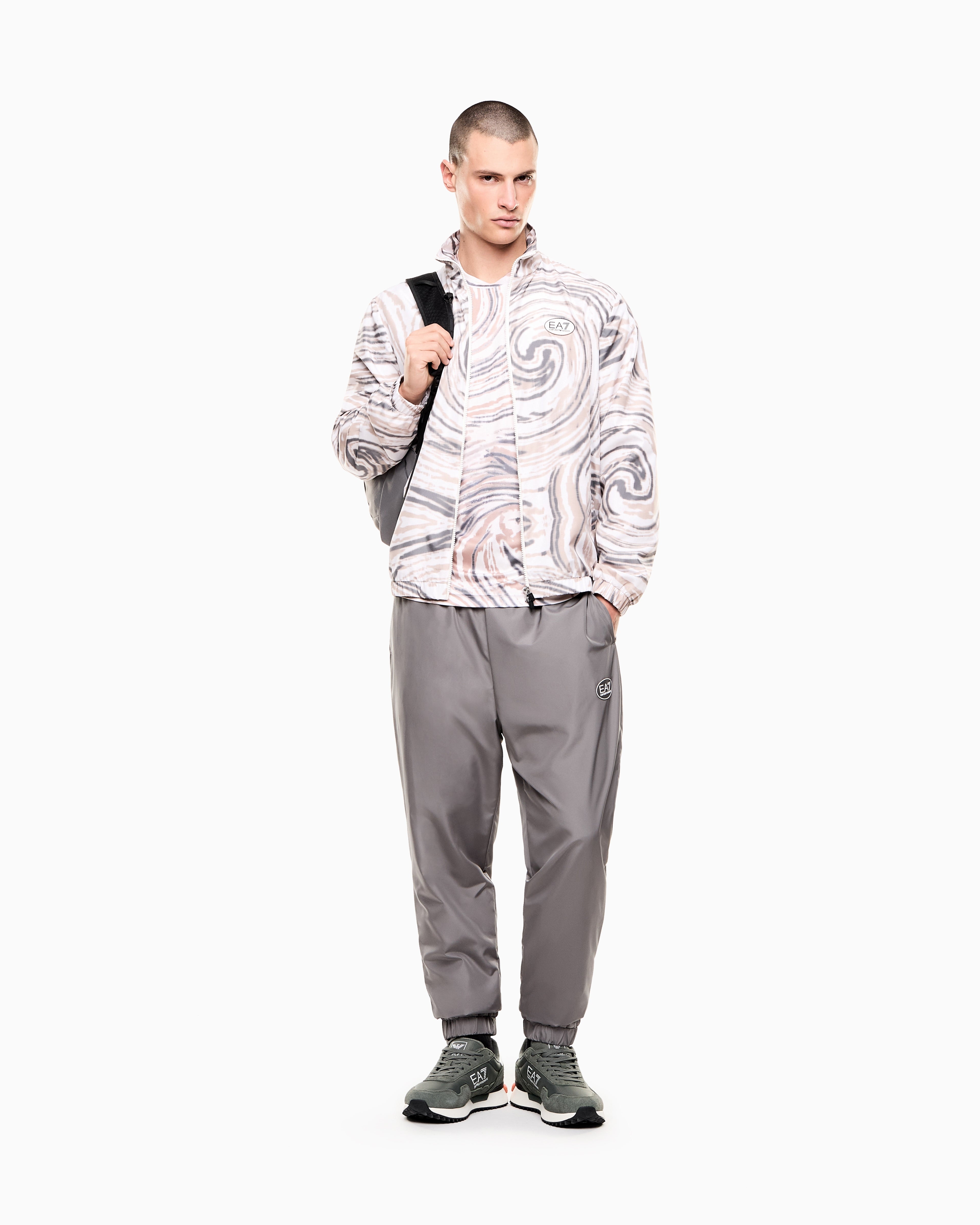 EA7 Tennis Pro print T-shirt in VENTUS7 technical fabric