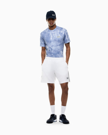 EA7 Tennis Pro print T-shirt in VENTUS7 technical fabric