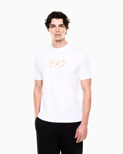 EA7 Premium Label cotton jersey crew-neck T-shirt