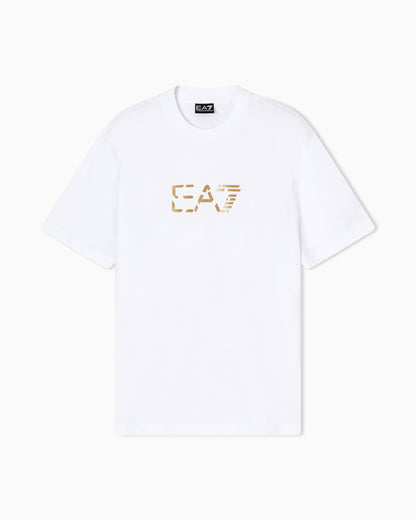 EA7 Premium Label cotton jersey crew-neck T-shirt