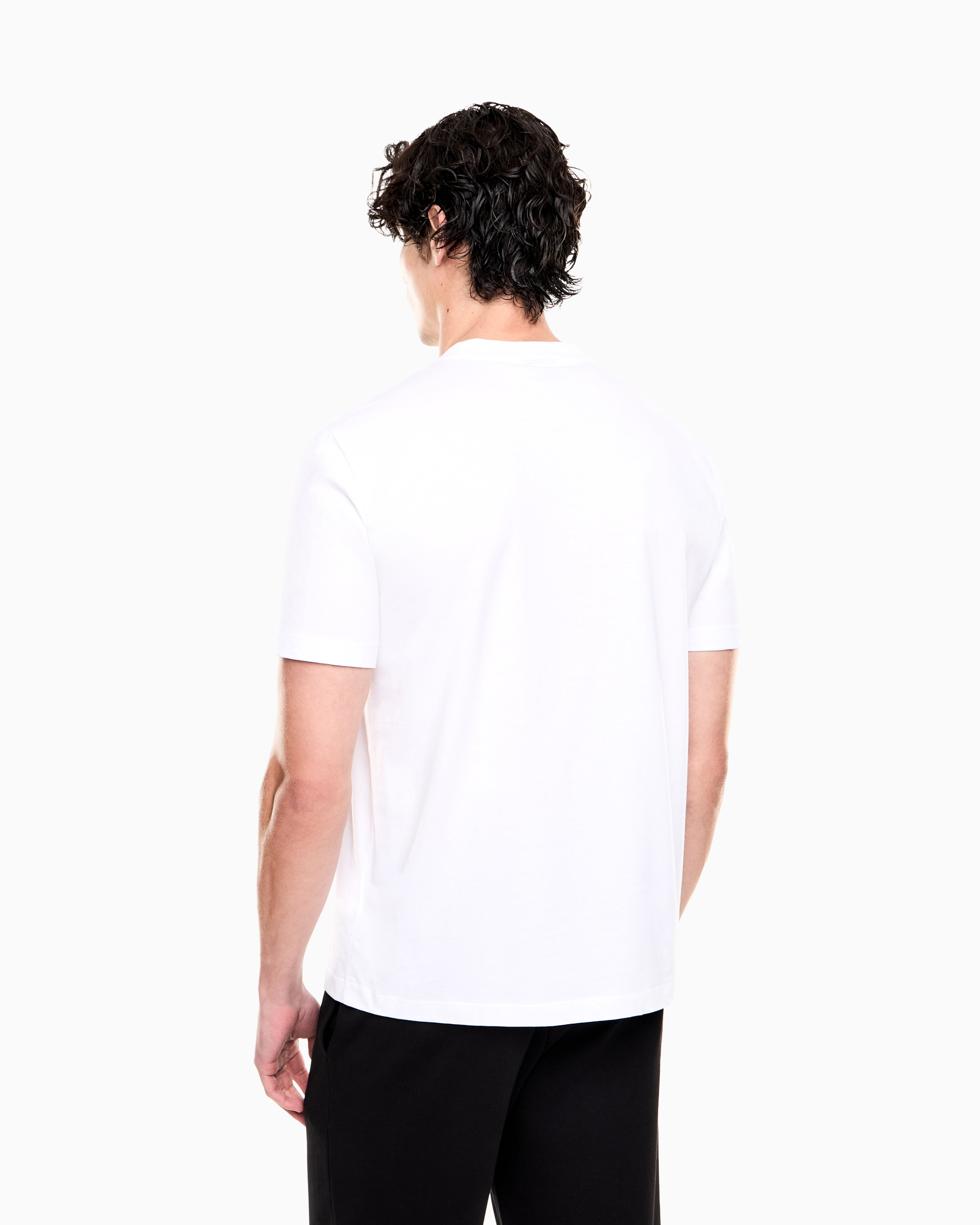 EA7 Premium Label cotton jersey crew-neck T-shirt