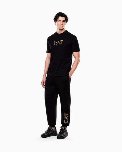 EA7 Premium Label cotton jersey crew-neck T-shirt