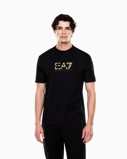 EA7 Premium Label cotton jersey crew-neck T-shirt