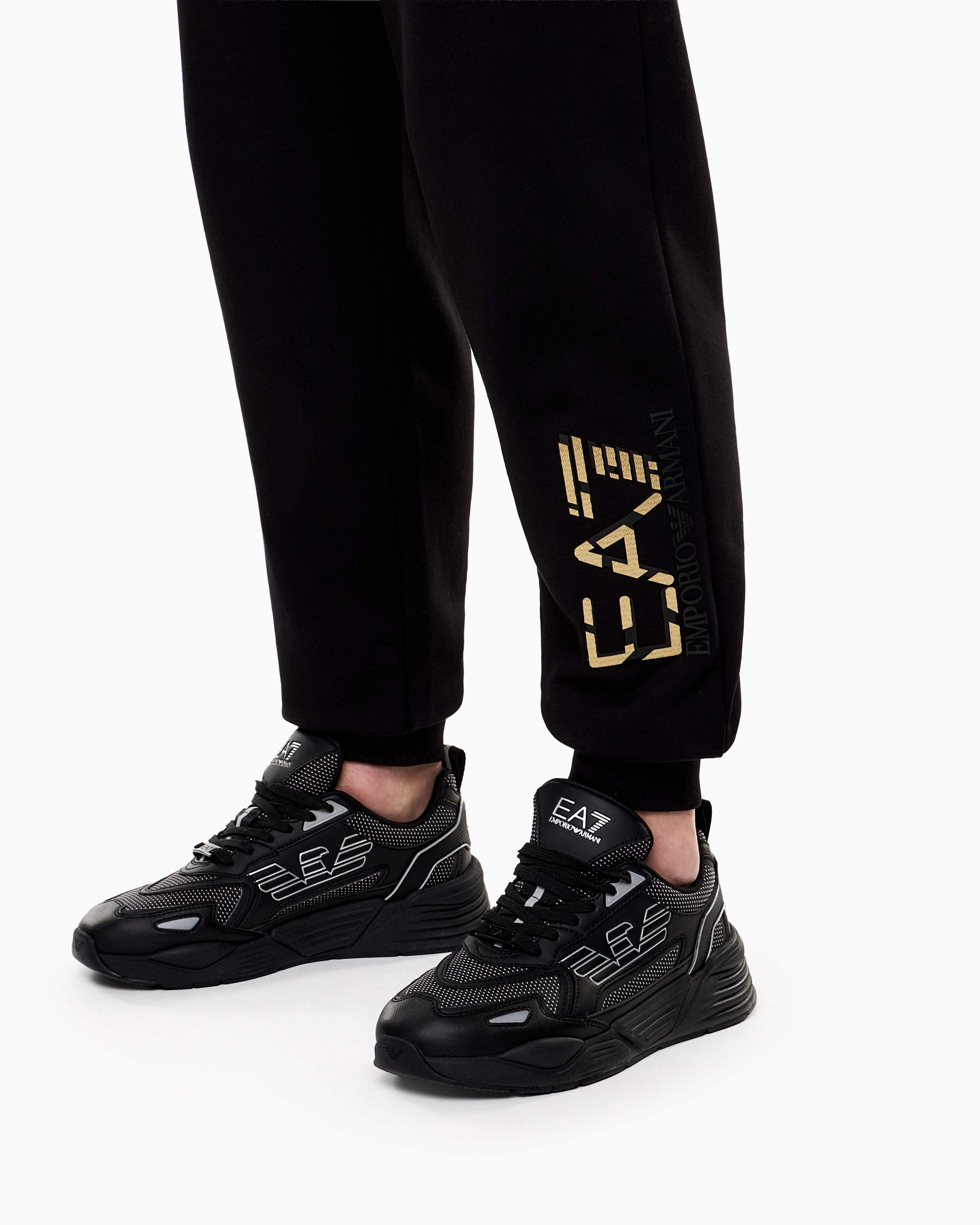 EA7 Premium Label jogger pants in cotton