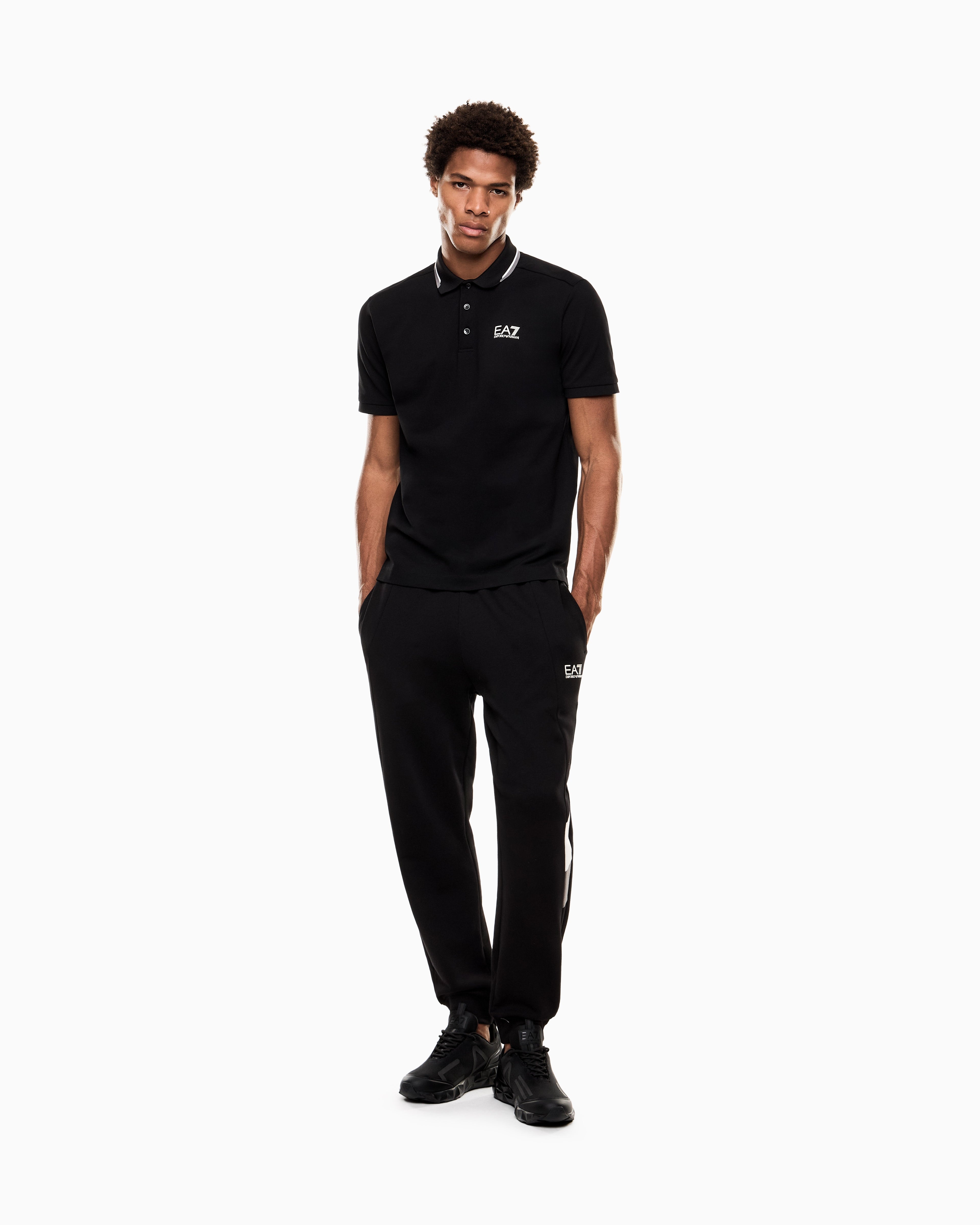 EA7 Summer Block pure cotton joggers