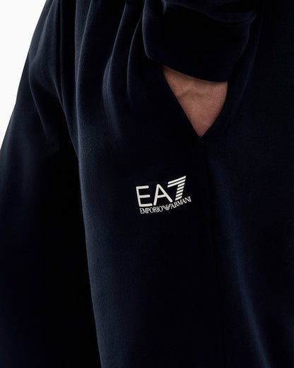 EA7 Summer Block pure cotton tracksuit with hood