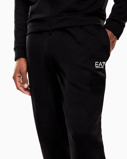 EA7 Summer Block pure cotton tracksuit with hood