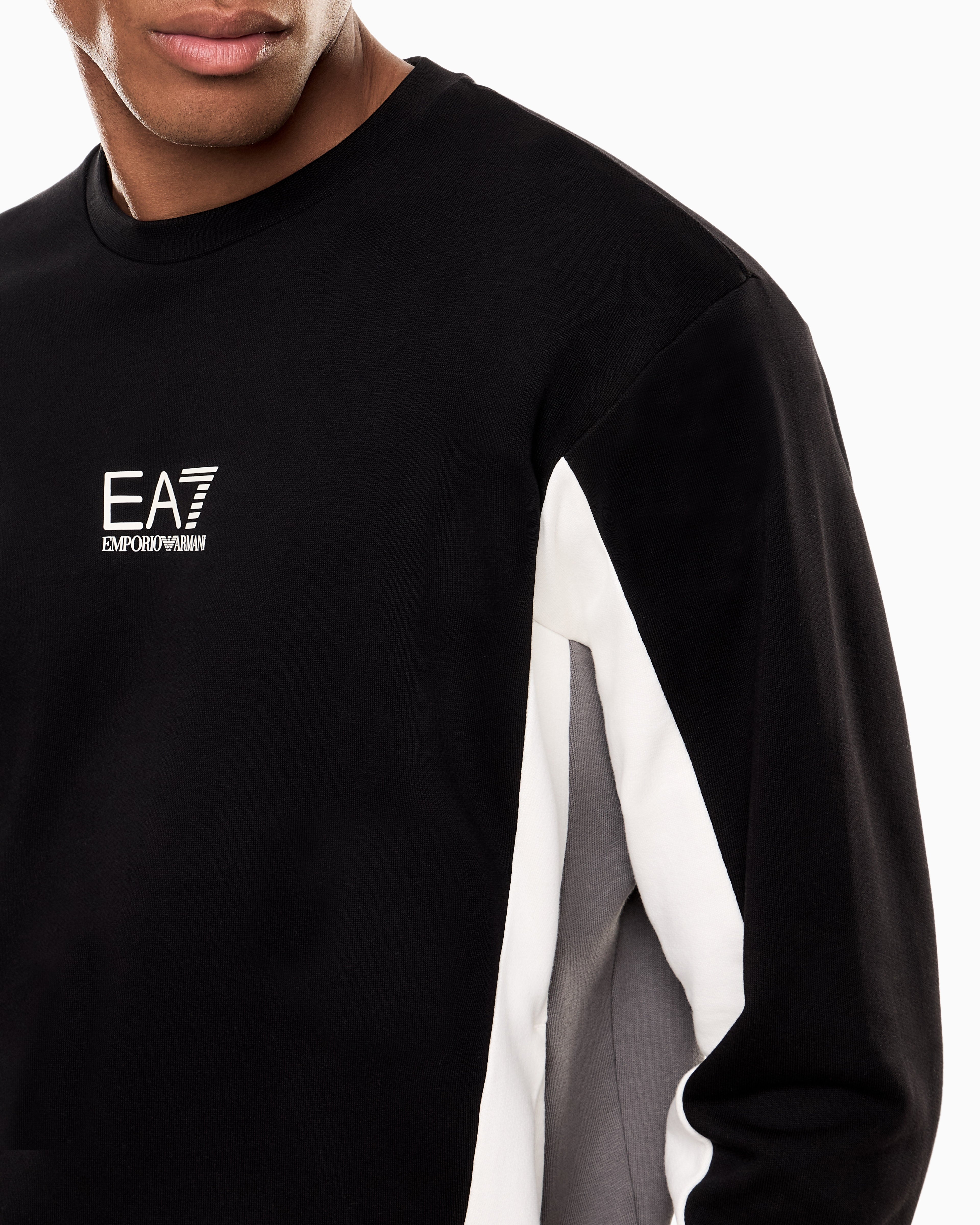 EA7 Summer Block pure cotton sweatshirt