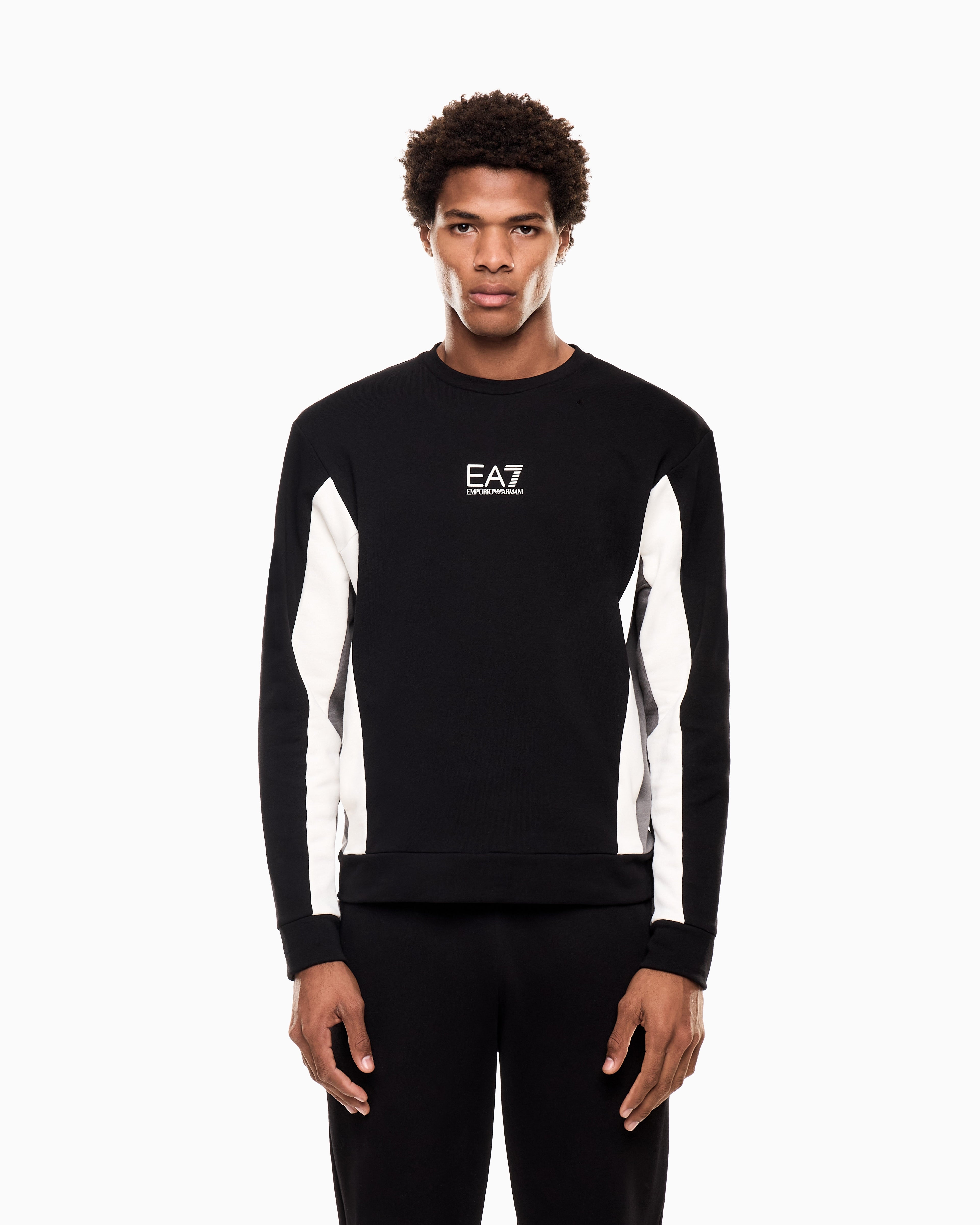 EA7 Summer Block pure cotton sweatshirt