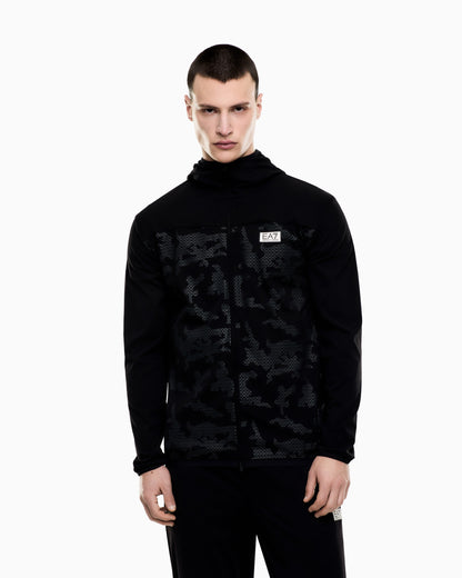 EA7 Dynamic Athlete hooded sweatshirt in VIGOR7 technical fabric