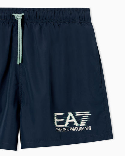 EA7 Beachwear boxer shorts in lightweight technical fabric