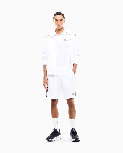 EA7 Italian Spirit cotton-jersey polo shirt