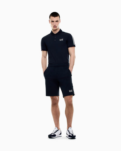 EA7 Italian Spirit cotton-jersey polo shirt