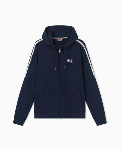 EA7 Italian Spirit jersey hooded sweatshirt