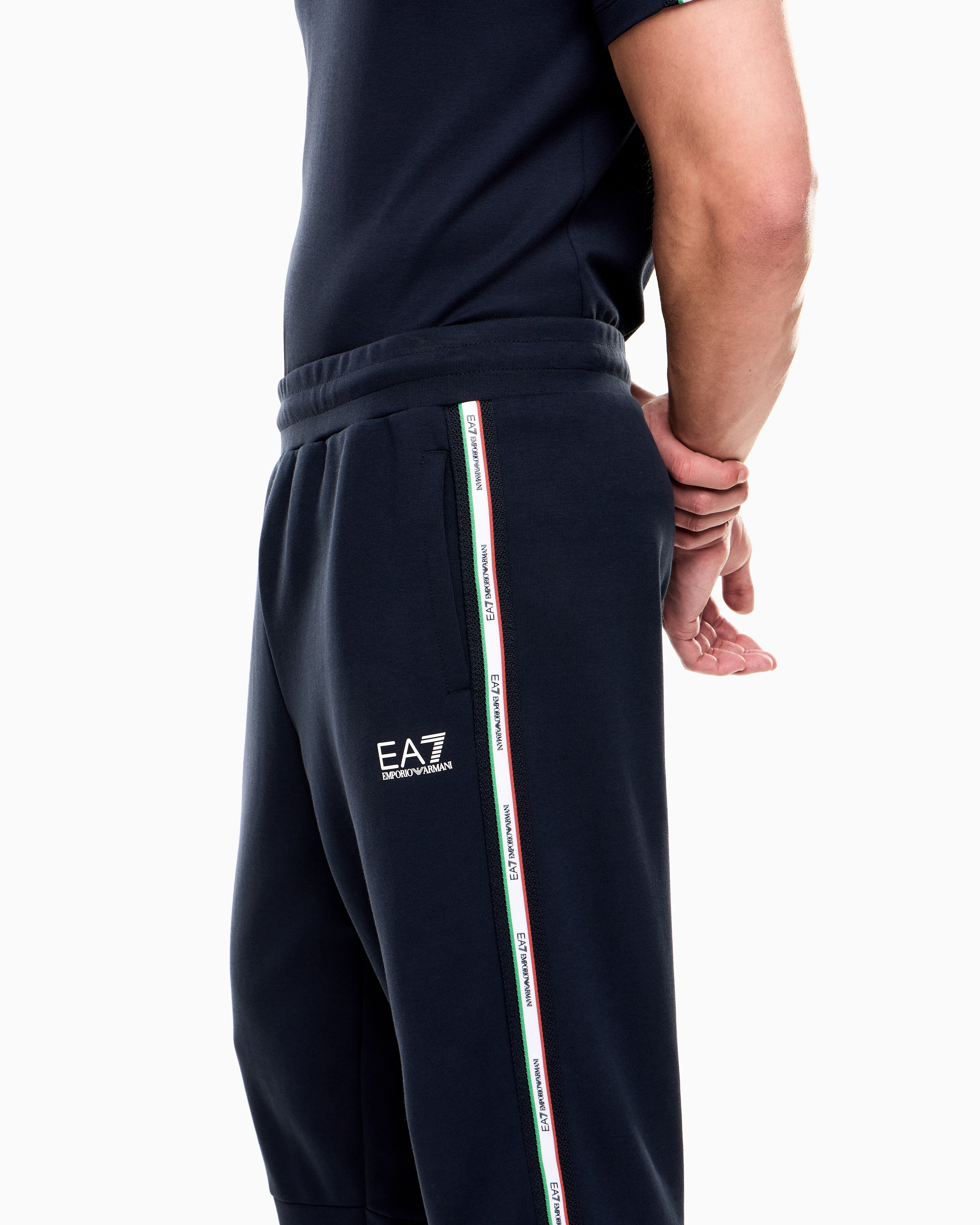 EA7 Italian Spirit cotton-blend joggers