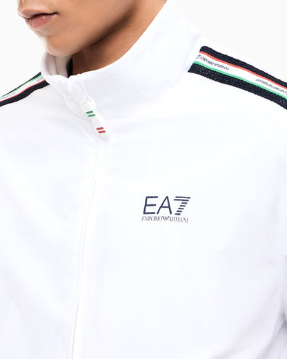 EA7 Italian Spirit nylon zip-up sweatshirt