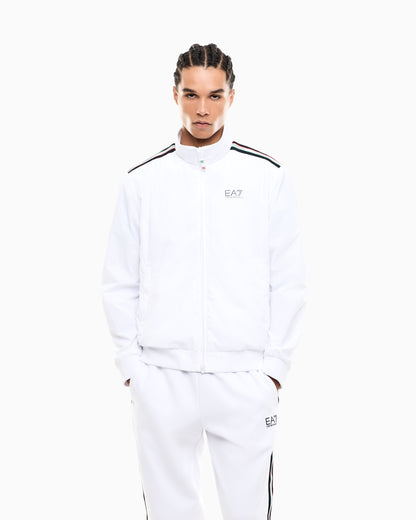 EA7 Italian Spirit nylon zip-up sweatshirt