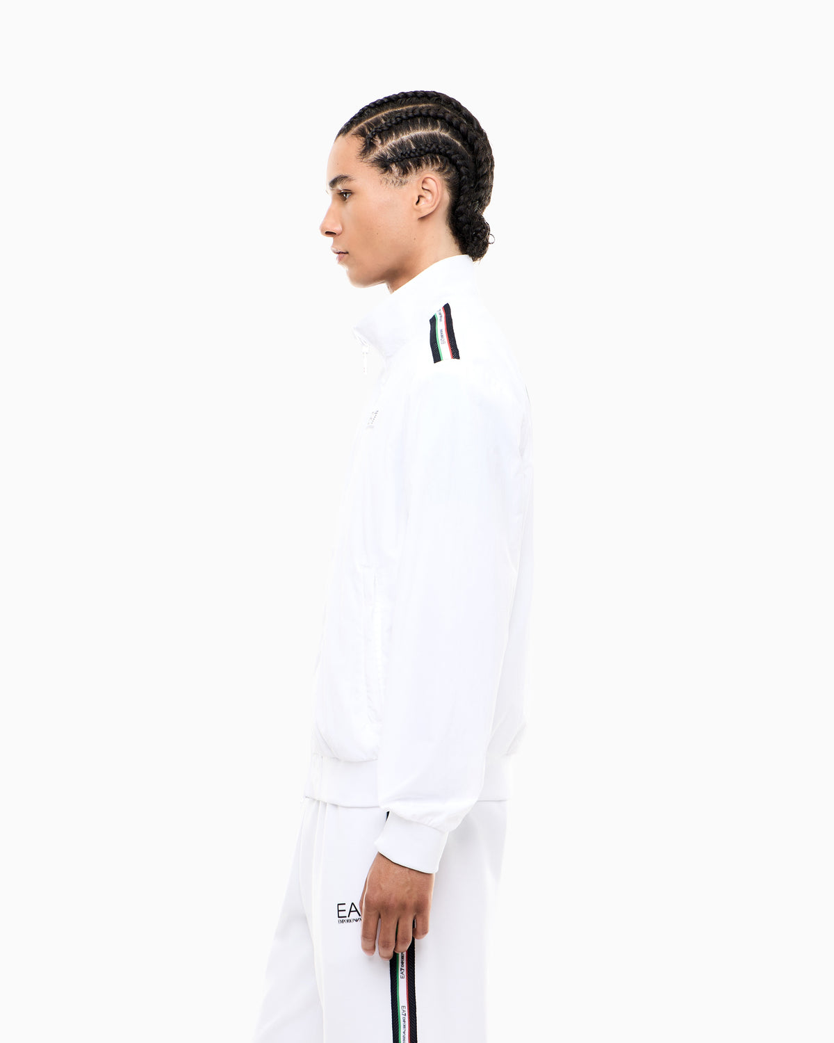EA7 Italian Spirit nylon zip-up sweatshirt