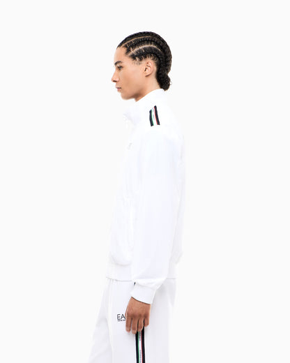 EA7 Italian Spirit nylon zip-up sweatshirt