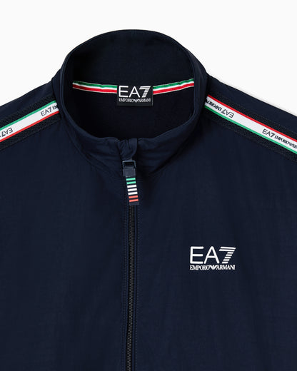 EA7 Italian Spirit nylon zip-up sweatshirt