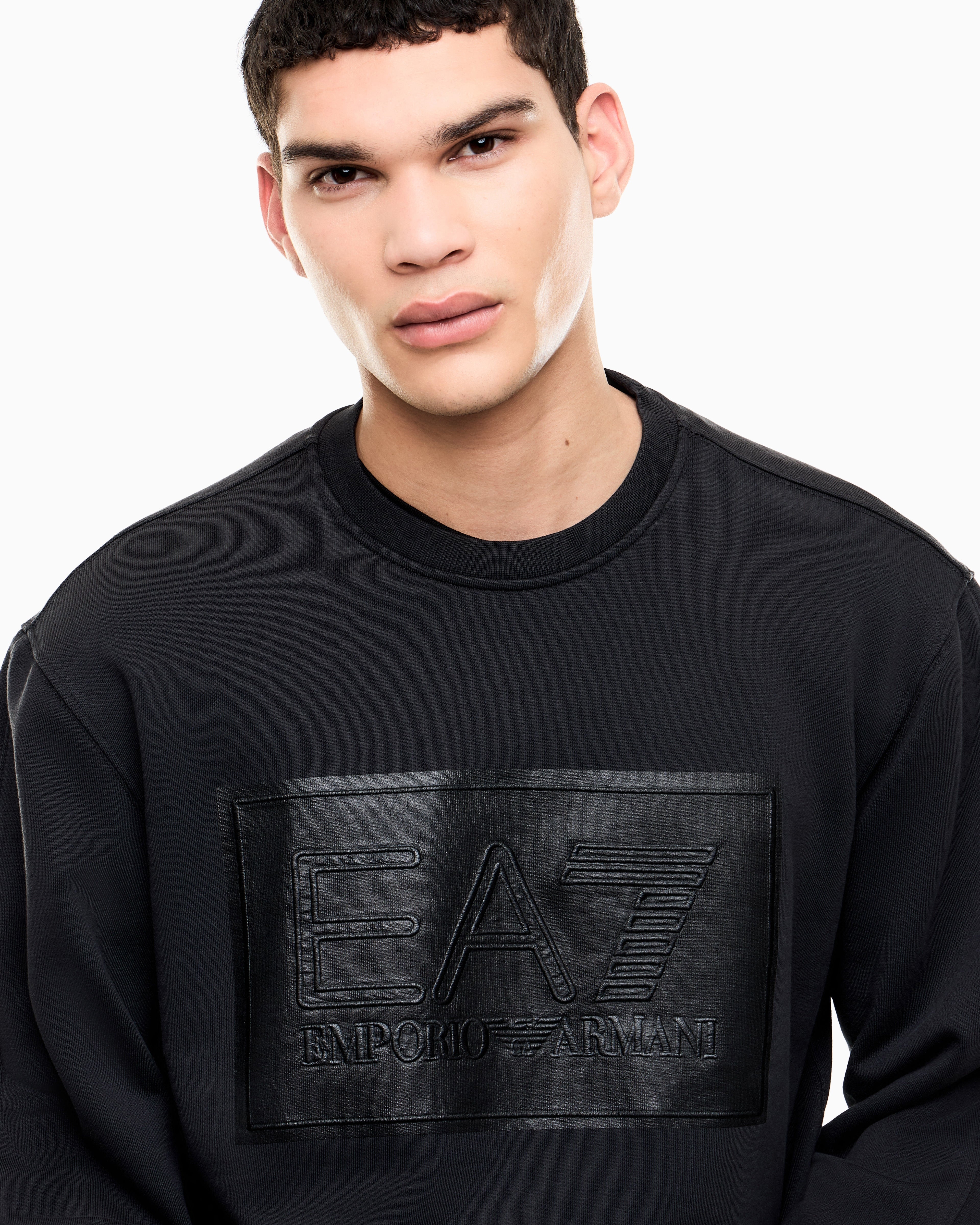 EA7 Sweatshirt oversized in cotton jersey